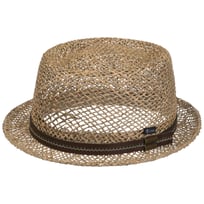 Vented Straw Pork Pie Hat by Lipodo - &pound;22.95