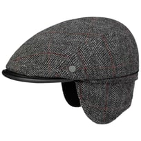 Windproof Flat Cap with Ear Flaps by bugatti - &pound;61.95