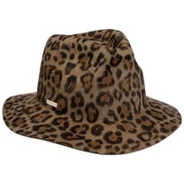 Wool Fedora Hat with Leopard Pattern by Seeberger - &pound;113.95