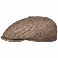 Wool Stripe Flat Cap with Cashmere by Lierys - &pound;70.95