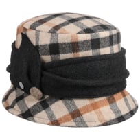 Yalea Check Wool Hat by Lierys - &pound;61.95