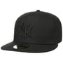 59Fifty Black on Black Yankees Cap by New Era black
