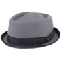 Diamond Crown Pork Pie Hat by Lierys grey