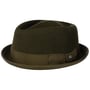 Diamond Crown Pork Pie Hat by Lierys olive