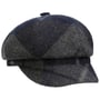 Tevere Checkered Newsboy Cap by McBURN blue