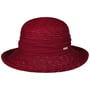 Dilara Straw Hat by Seeberger dark red