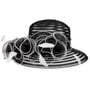 Amarna Occasion Hat by McBURN black-white