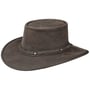 Squashy Bronco Leather Hat by BARMAH brown
