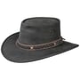 Squashy Bronco Leather Hat by BARMAH black