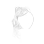 Uni Satin Fascinator by McBURN white