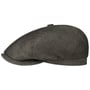 Brooklin Linen Flat Cap by Stetson anthracite