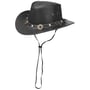 Concho Leather Hat by Scippis black