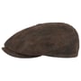Hatteras Pigskin Leather Cap by Stetson dark brown