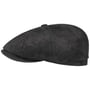 Hatteras Pigskin Leather Cap by Stetson black