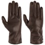 Leather Gloves with Wool Lining by Roeckl dark brown