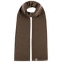 Fine Merino Knit Scarf by Lierys brown