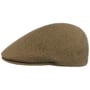Seamless Wool Gatsby 507 Flat Cap by Kangol dark beige