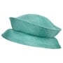 Sisal Collapsible Hat by Seeberger turquoise