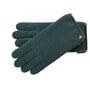 Milled Wool Gloves with Leather by Roeckl olive