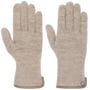 Milled Wool Gloves with Leather by Roeckl beige
