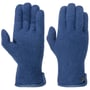 Milled Wool Gloves with Leather by Roeckl royal-blue
