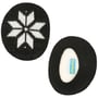 Kids Snowflake Earbags black