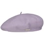 Virgin Wool Beret for Women by Seeberger lilac
