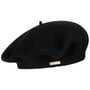 Virgin Wool Beret for Women by Seeberger black