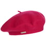Virgin Wool Beret for Women by Seeberger fuchsia