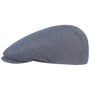 Woodfield Linen Flat Cap by Stetson brown-blue