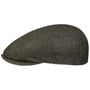 Woodfield Linen Flat Cap by Stetson darkolive