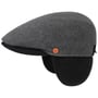 Felix Earflaps Flat Cap by Mayser grey