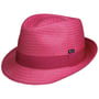 Málaga Trilby Straw Hat by Lipodo fuchsia