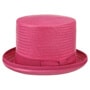 Rom Straw Top Hat by Lipodo fuchsia