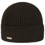 Sporty Cashmere Hat with Cuff by Seeberger dark brown