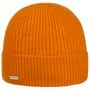 Sporty Cashmere Hat with Cuff by Seeberger orange