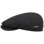 Belfast Classic Wool Flat Cap by Stetson black-grey
