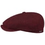 Hatteras Classic Wool Flat Cap by Stetson dark red