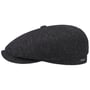 Hatteras Classic Wool Flat Cap by Stetson black-grey