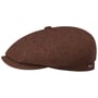 Hatteras Classic Wool Flat Cap by Stetson orange-red