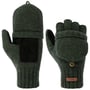 Haakon Fingerless Wool Gloves by Barts olive