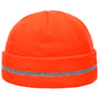 Workout Knit Hat with Reflective Cuff orange