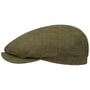 Belfast Linen Summer Flat Cap by Stetson olive