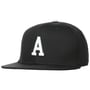 A Letter Snapback Cap black