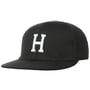 H Letter Snapback Cap black