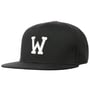W Letter Snapback Cap black