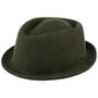 Blank Pork Pie Felt Hat by Lierys dark green