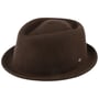Blank Pork Pie Felt Hat by Lierys dark brown