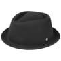 Blank Pork Pie Felt Hat by Lierys black