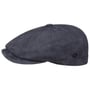 Nappa Wax Leather Flat Cap by Lierys blue
